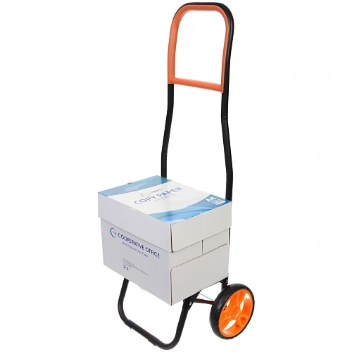 Тележка хозяйственная с сумкой (932538см, колеса 16см,грузоподъемность до 30 кг) оранжевая DC307_10