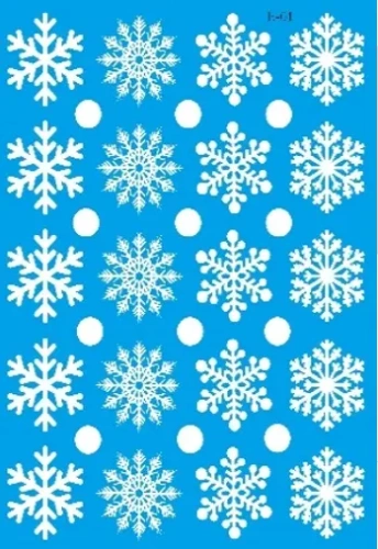 Наклейка на стекло "Метель" 32*24 см