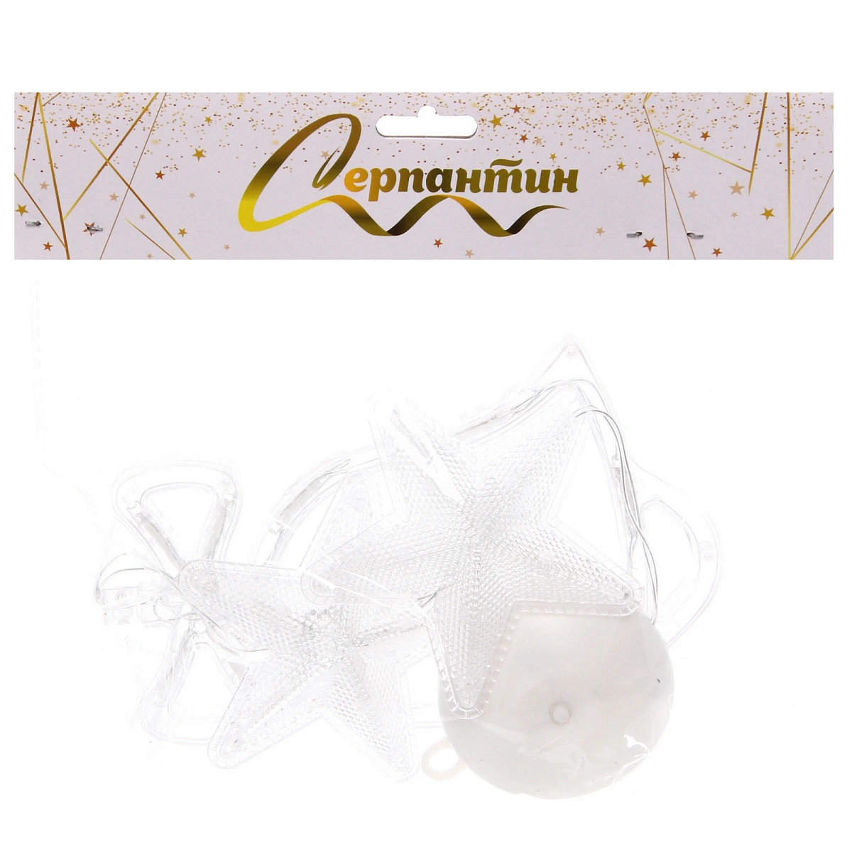 Фигура светодиодная "Колокольчик" 14*18.5 см (батарейки 3 ААА), 1 реж, Белый