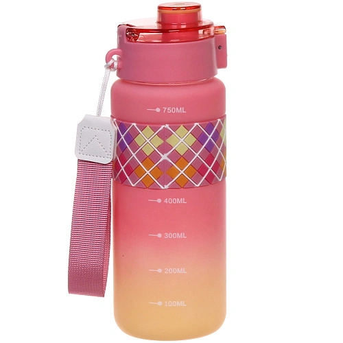 Бутылка питьевая пластиковая 750мл Настроение, микс цветов_9