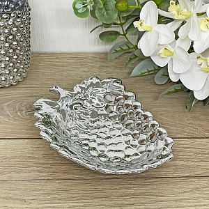 Подставка керамическая "GOLD Podarok", лоза, цвет серебро, 18*13см (упаковка индив. пленка)