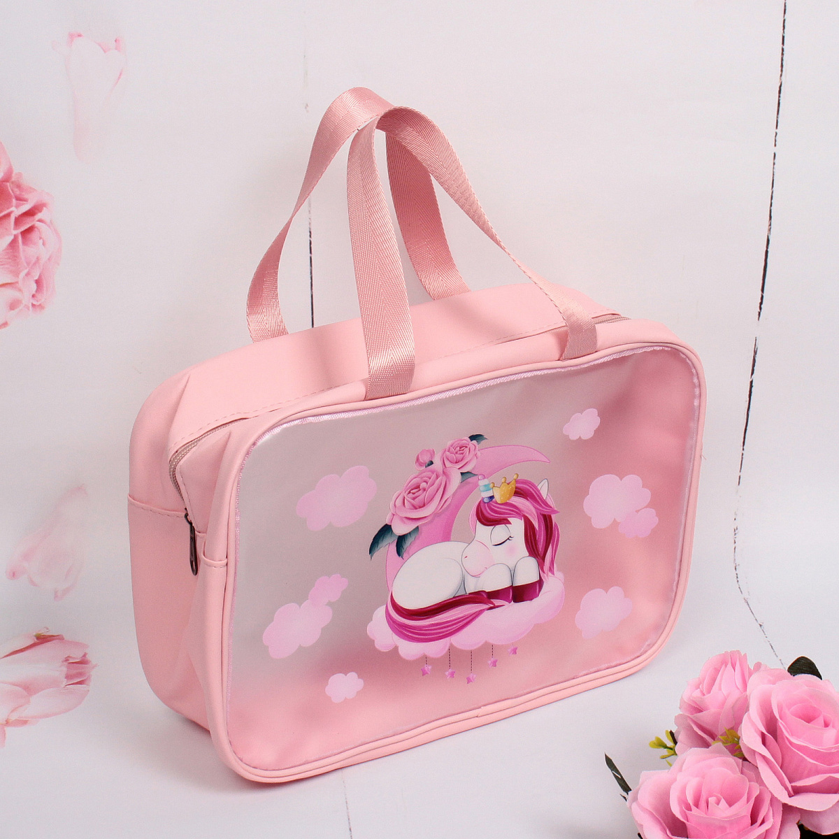 Косметичка универсальная "Единорожек", цвет как на фото,  21*31*12см