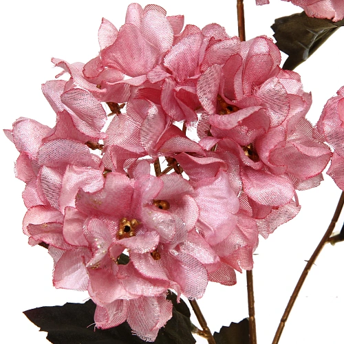 Искусственные цветы FLOWERS GLAMOUR 70см Гортензии 3 цветка розовые_8