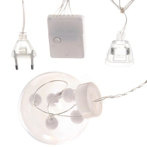 Гирлянда для дома БАХРОМА Снежный шар ш2,5 м в0,60,8м 108 лампы LED, d-8 см, 8 реж IP-20, Белый (возможность соединения)_9