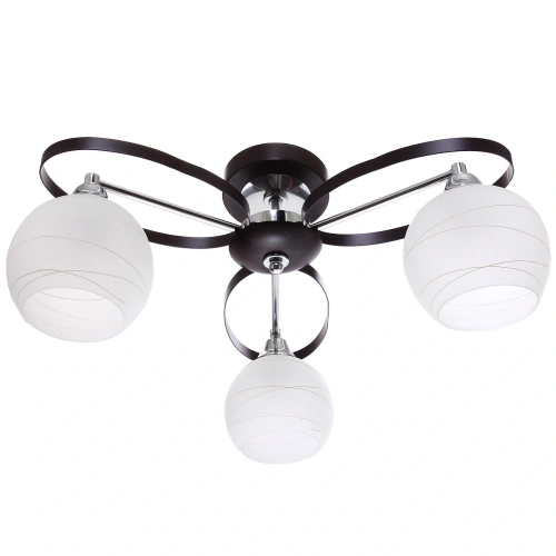 Люстра 3*40Вт Е27 50*50*25см черный хром 3-50699/3