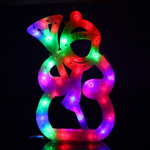 Световое панно, 40см,Снеговик мультицвет_5