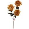 Искусственные цветы "FLOWERS GLAMOUR" 70см Гортензии 3 цветка золотые