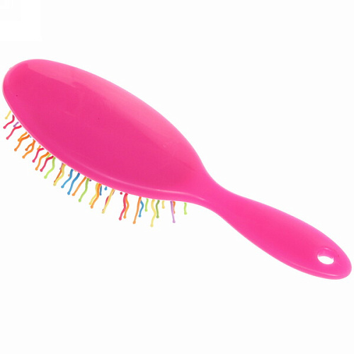 Расческа массажная Avrora Beauty, овальная, цвет микс, разноцветные зубчики, 22см_16