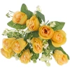 Искусственные цветы "Букет роз" 32см 10 цветков желтые