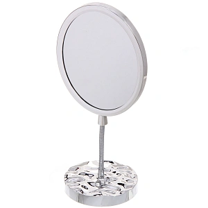 Зеркало настольное "ЭЛАНТРА", овал, цвет хром, 30,5*14,5 