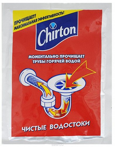 Средство для прочистки труб CHIRTON горячей водой 80 г