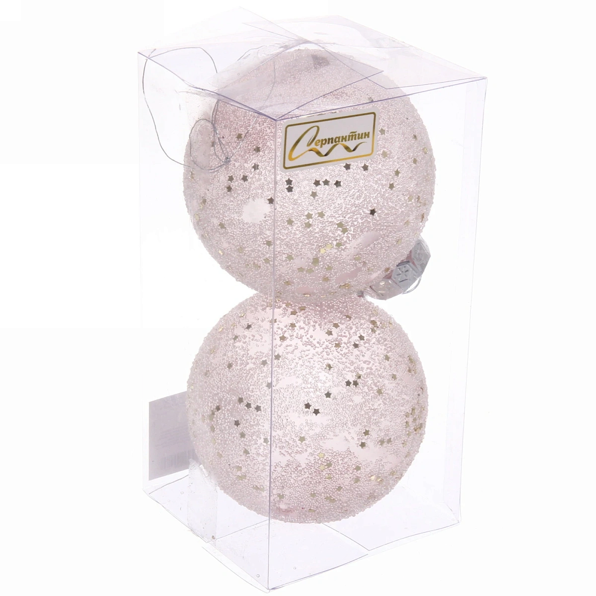 Набор украшений SHINE "Diamond Sand" 8 см (2 шт.), baby pink