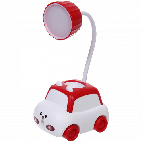 Настольная лампа "Sweet - Машинка" 9.5*7.5*21 см LED, USB 3w 5v, Красный