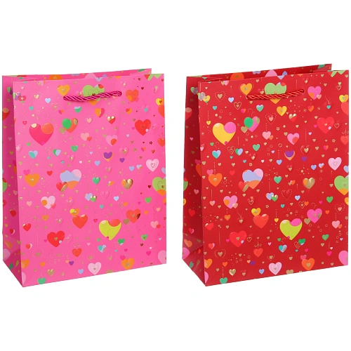 Пакет подарочный Сердечки 18238 см_3