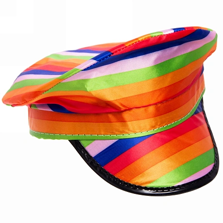 Шляпа карнавальная "Кепка полосочка", мультицвет