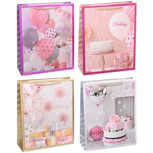 Пакет подарочный "Для празника" 32*26*10 см