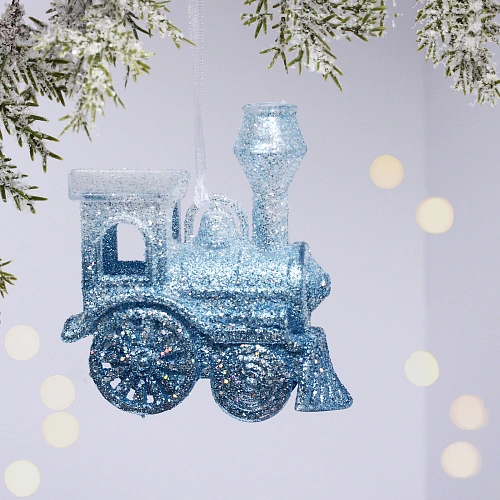 Подвеска "Волшебное путешествие" 9*8,5 см, Белый/Голубой