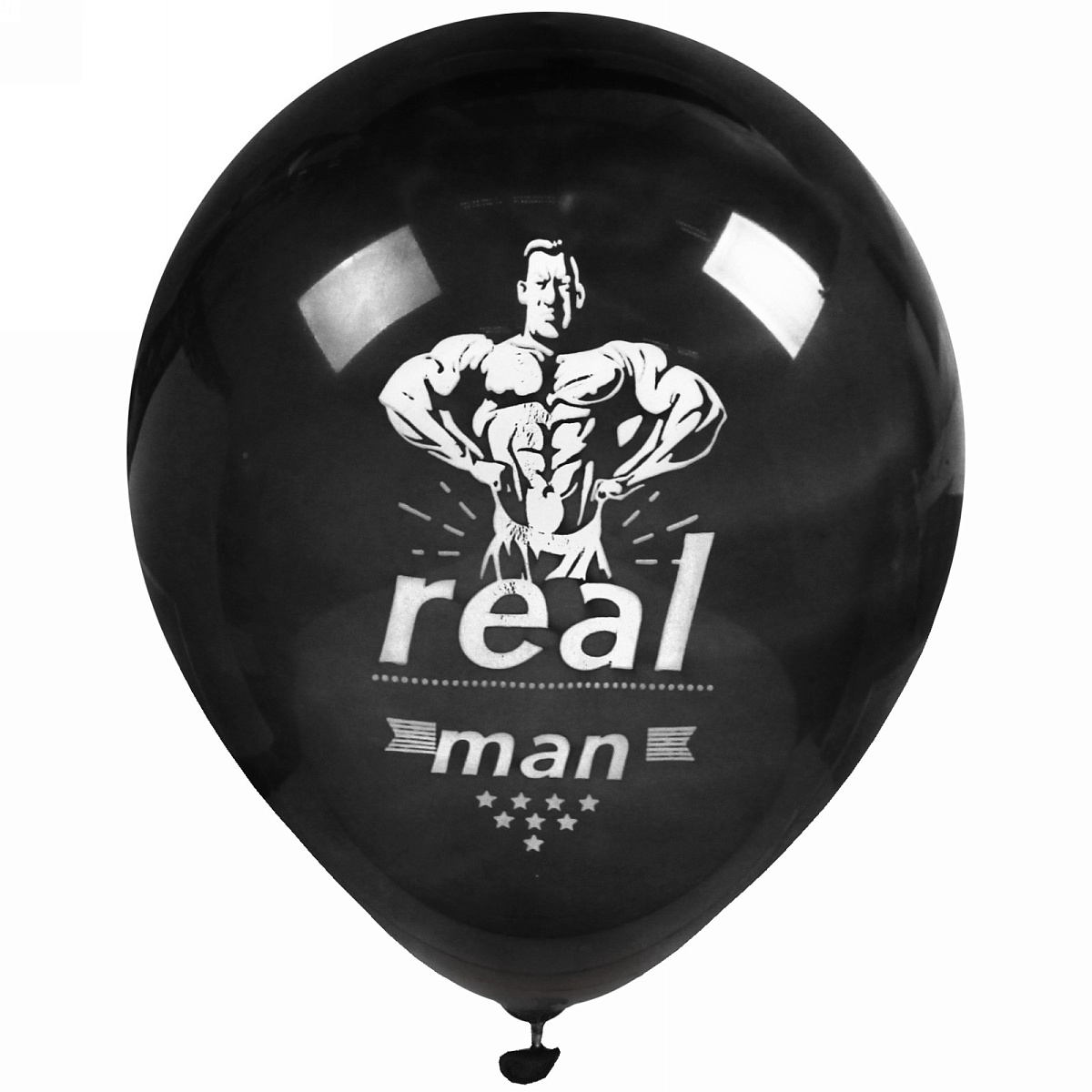 Воздушные шары  25 шт, 10"/25см "Для настоящих мужчин", (микс)