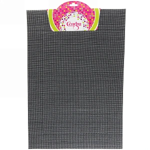 Салфетка на стол 30*45см плетеная, Классика черная