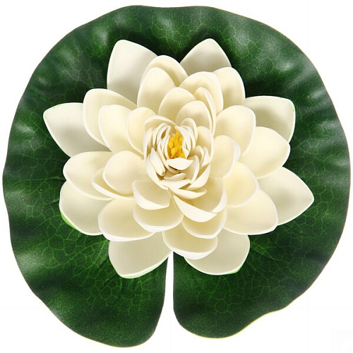 Растение водоплавающее Кувшинка Розитта d-20см белая_6