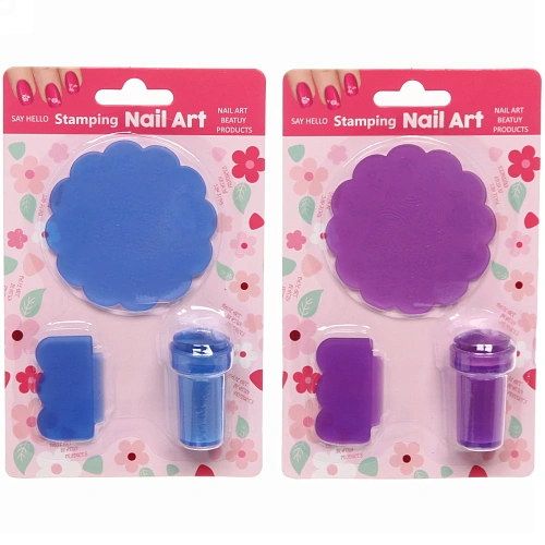 Набор для дизайна ногтей - стемпинг VivA Manicur, пластина ажурная, микс 4 цвета, 1711см_5