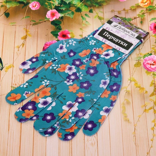 Перчатки нейлоновые Флора 8 р-р ДоброСад_5