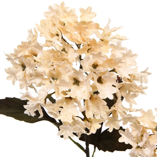 Искусственные цветы FLOWERS MAGIC 65см Гортензии 2 цветка кремовые_8