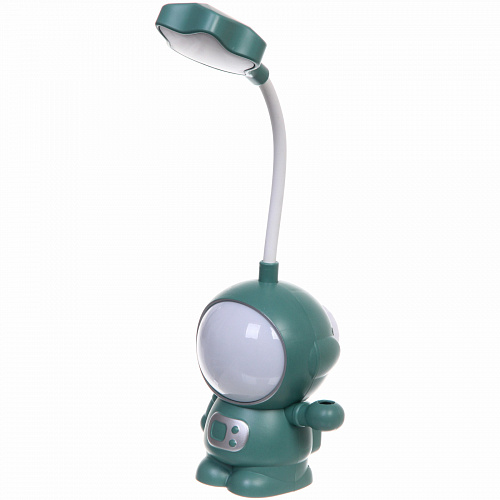 Светильник настольный "Cosmo-Привет с другой планеты" LED 21*9*7см USB 5v 3w, Зеленый