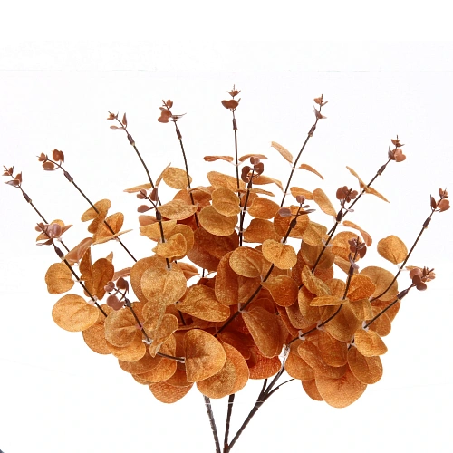 Искусственные цветы FLOWERS MAGIC 50см Эвкалипт золотой_7