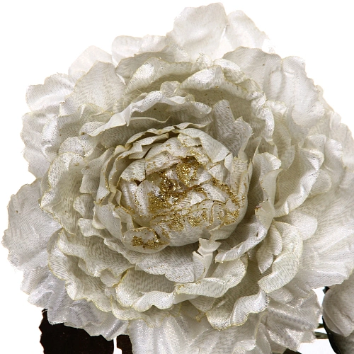 Искусственные цветы FLOWERS GLAMOUR 60см Пионы 2 цветка белые_8