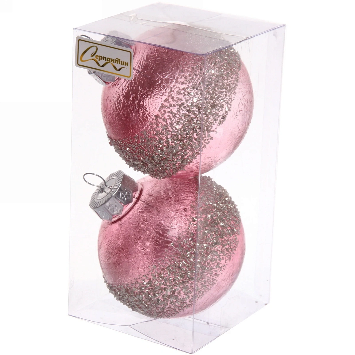 Набор украшений SHINE "Diamonds" 8 см (2 шт.), rose pink