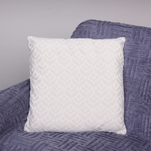 Чехол для декоративной подушки "FLORAL", 43*43 см, цвет молочный