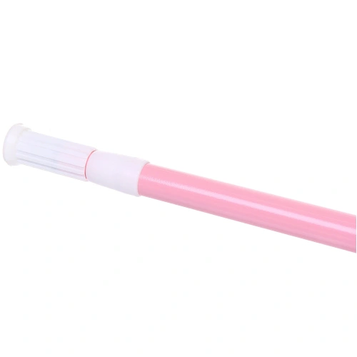 Карниз для ванной 140-260 см розовый_6