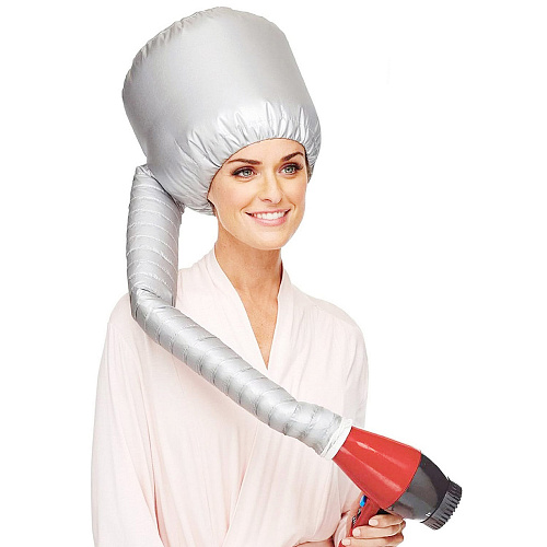 Шапочка для сушки волос, ламинирования и масок Beauty Shop, с кулиской, цвет серебро, 842322см_5