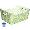 Корзина для хранения "ЛАМИНГТОН ФЛО", цвет зеленый, 35*25*15см (лейбл Селфи)