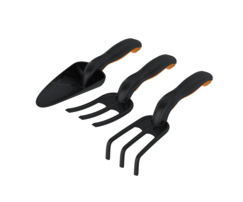 Набор садовых инструментов "Агроном Премиум"№3 (Совок широкий, рыхлитель, вилка)