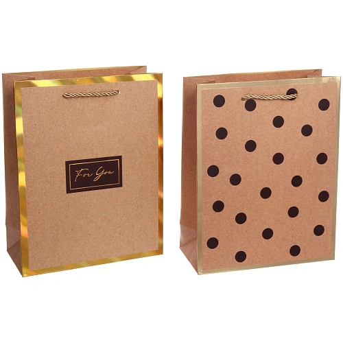 Пакет подарочный В крафтовых тонах 18238 см_4