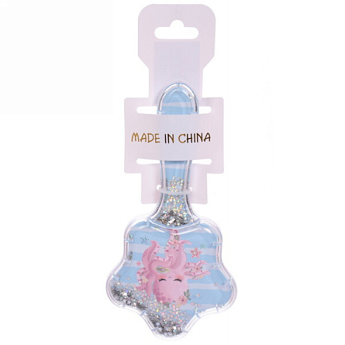 Расческа массажная детская Gloria, Осьминог, цвет голубой, на подвесе, 178см, _7