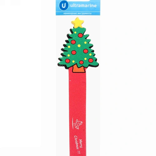Пилка для ногтей наждачняя в пакете Ультрамарин - Ёлочка, 17,84см_4