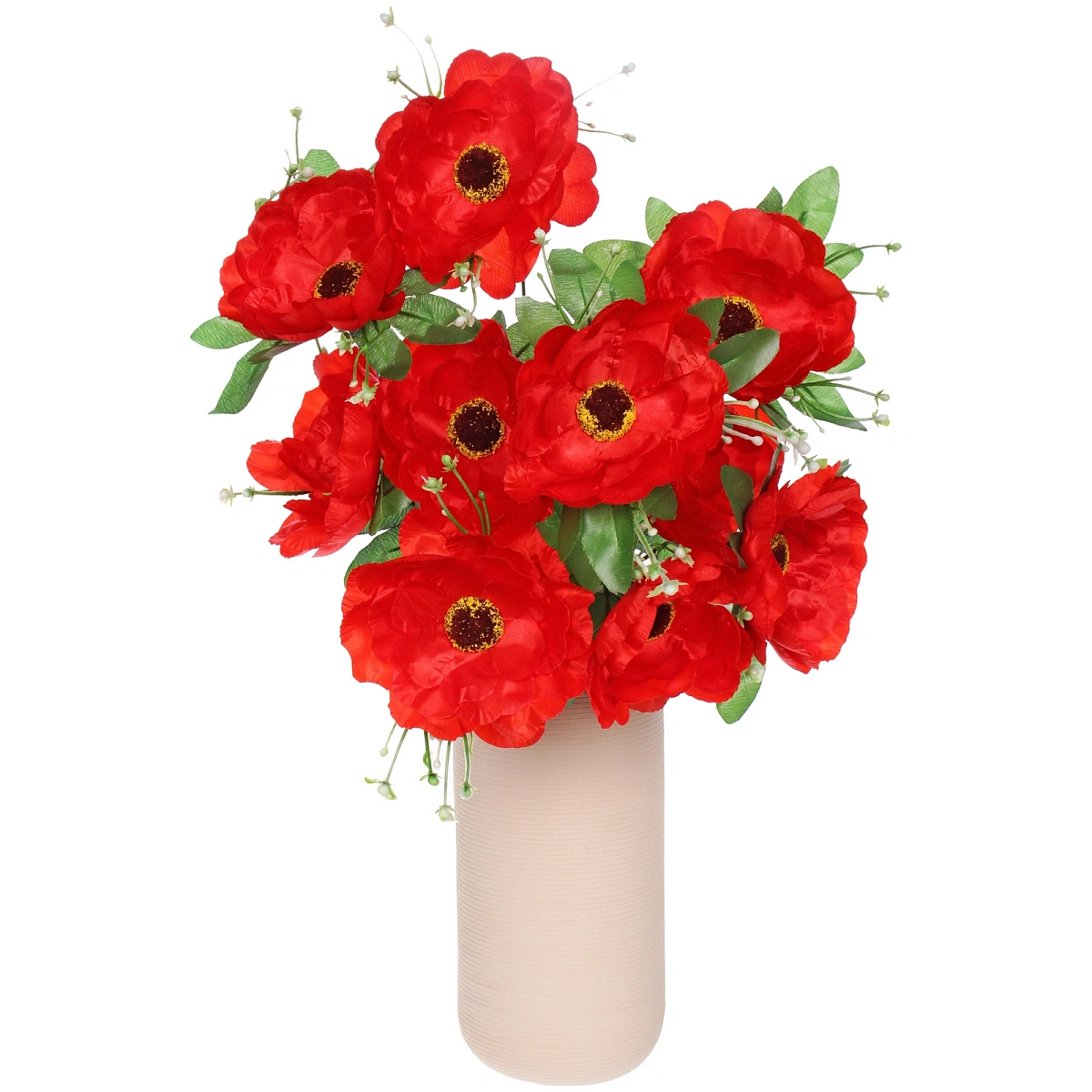 Искусственные цветы "Цветочная мелодия" Маки  50см10 цветков