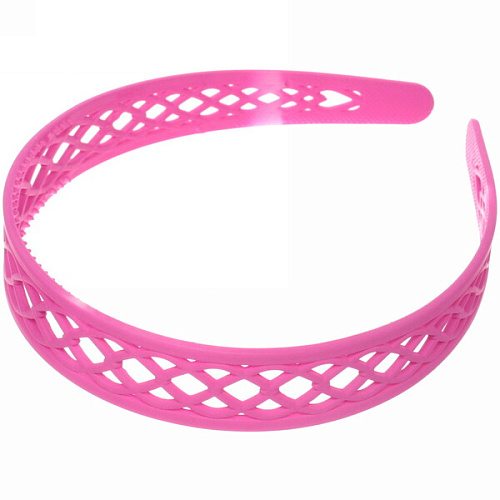 Ободок для волос пластиковый Province - Lily, плетёнка, микс 6 цветов, 2,5 см_4