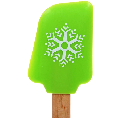 Лопатка силиконовая Новогодняя 29,57см, микс рисунков_5