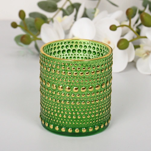 Подсвечник "Хрустальный блеск" 7*7,8 см, Изумруд