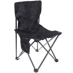 Стул складной в чехле до 100 кг SJ-0030, 39*39*64 см, цвет: чёрный.
