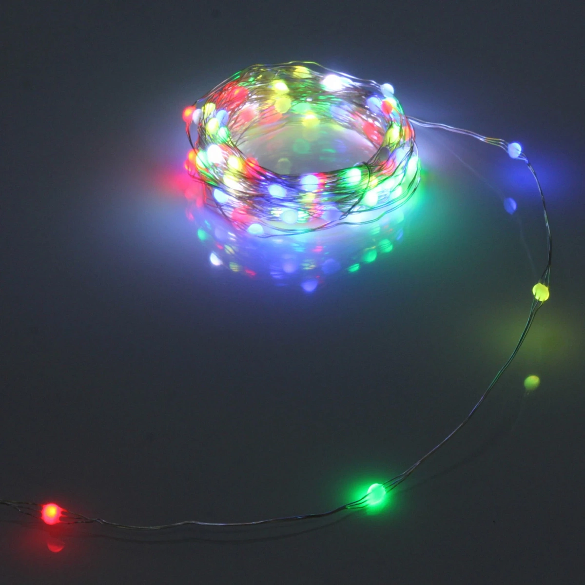Гирлянда для дома НИТЬ "Magnificent" 20 м 200 ламп LED, прозрачн.пров, более 8 реж, с пультом Д/У, IP-20, RGB (USB)