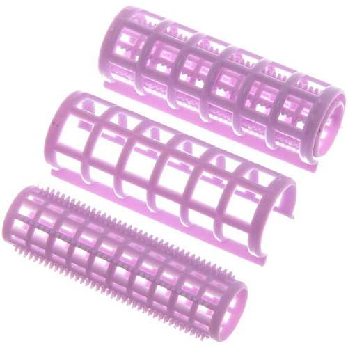 Бигуди пластмассовые с зажимом 12шт, цвет микс, d=20мм_13