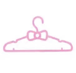 Плечики для одежды детские 3шт "ИДЕЯДОМА", бантик, цвет розовый, 29*15см (Лейбл Селфи)