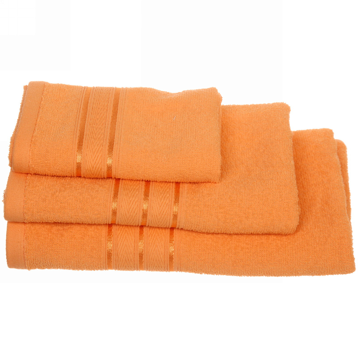 Полотенце махровое 70*120см "Comfort" цвет оранжевый 03010 плотность 300гр/м2
