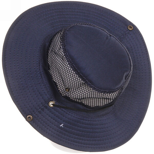 Шляпа мужская с клепками и сеткой Cowboy, микс 6 цветов, 58р, ширина полей 7,5см_15