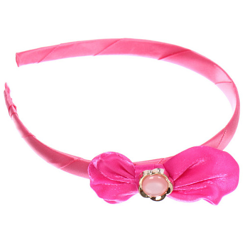 Ободок для волос детский на блистере РОЗОВОЕ ОБЛАКО, цветочек, микс 6 цветов, 1см_11